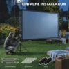 100 Inch 16:9 HD 4K/8K Projectorscherm Met Standaard, Draagbaar Dubbelzijdig Scherm Met Inklapbare Statieven, Wit