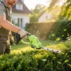 2 in 1 Accu Heggenschaar Elektrische Hagen & Struikschaar Met 20/10cm Snijlengte, Oplader