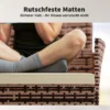 2 zits Rattan Tuinsofa PE Rattan Outdoor Terras Sofa Met Kussens, Anti Slip Matten, Stalen Frame, Khaki