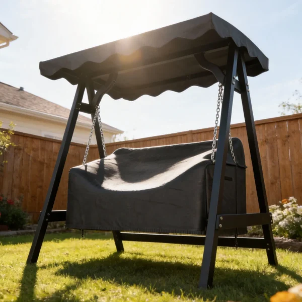 2 zits Tuinschommelhoes, Waterdichte Beschermhoes, Winddicht En UV bestendig, 420D Oxford stof