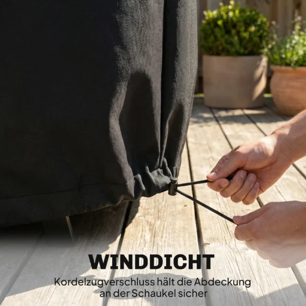 2 zits Tuinschommelhoes, Waterdichte Beschermhoes, Winddicht En UV bestendig, 420D Oxford stof