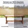 2 zits Weerbestendige Tuinbank Houten Zitbank Parkbank Met X basis 240kg Draagvermogen 114 X 40 X 46 Cm Verkoold