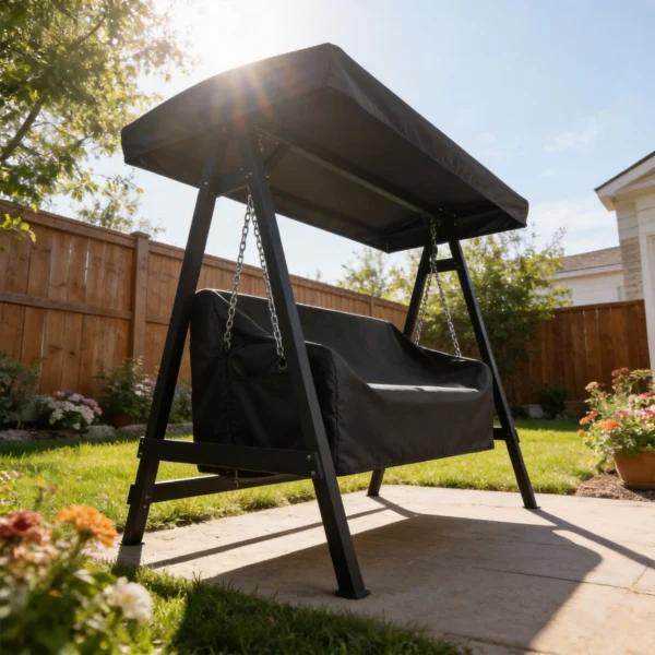 3 zits Tuinschommelhoes, Waterdichte Beschermhoes, Winddicht En UV bestendig, 420D Oxford stof