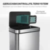 50 L Sensor Prullenbak, Automatische Deksel, Roestvrij Staal, Veelzijdig Bruikbaar, Zilverkleurig