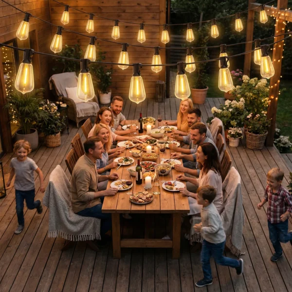 50 LED Gordijnlichten, 18 M Verbindbare Lichtslinger, IP44 Spatwaterdicht, Binnen En Buitendecoratie