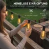 50 LED Gordijnlichten, 18 M Verbindbare Lichtslinger, IP44 Spatwaterdicht, Binnen En Buitendecoratie