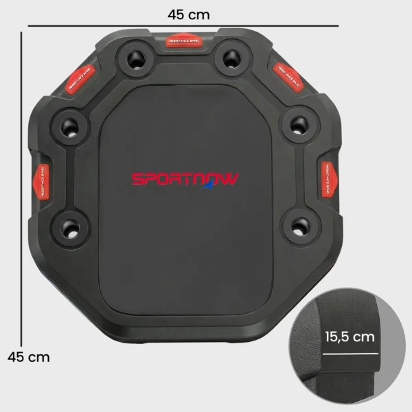 7 in 1 Verstelbaar Push Up Board Met Weerstandsbanden, Rollen, Deuranker, Opvouwbaar