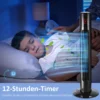 70° Oscillerende Torenventilator Met Afstandsbediening 3 Modi 3 Snelheden Timer 32 X 32 X 96 Cm Zwart