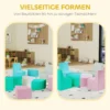 8 TLG. Schuim Bouwstenen Kinderen Zachte Bouwstenen Met Tafel En Stoelontwerp Klimmen Bouwblokken Van PU Meerkleurig