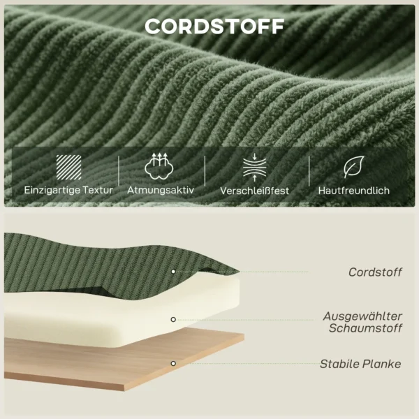 Accentstoel, 360 graden Draaiing, Moderne Draaistoel Met Ronde Voet, Voor Woonkamer En Slaapkamer, Groen