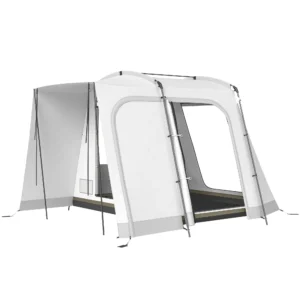 Achtertent Voor 2 4 Personen, 320 X 280 X 205 Cm 2 In 1 Auto tent Waterdicht Tunnel Tent Met 4 Deuren Ramen Grondzeil