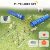Agility Set Honden 11 delig Agility Uitrusting Voor Honden Met 2 Tunnel Hoogteverstelbare Springring & Hindernissen Slalomstang