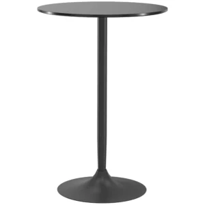 Bartafel Sta tafel, Tafel Voor 2 Personen, 70 X 70 X 102 Cm, Zwart