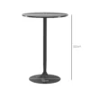 Bartafel Sta tafel, Tafel Voor 2 Personen, 70 X 70 X 102 Cm, Zwart
