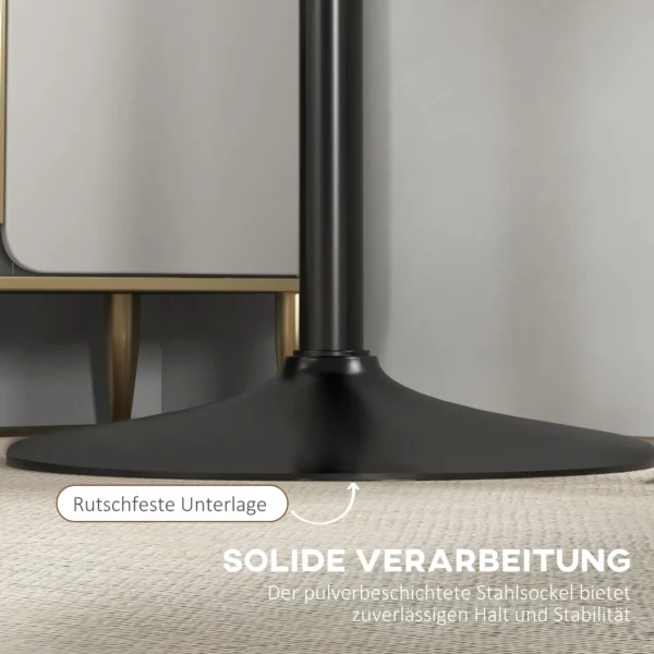 Bartafel Sta tafel, Tafel Voor 2 Personen, 70 X 70 X 102 Cm, Zwart