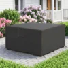 Beschermhoes Voor Tuinmeubelen Winterbestendig Waterdicht Dekking Anti UV Afdekzeil 420D Oxford Stof 125x125x74cm Zwart