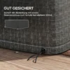 Beschermhoes Voor Tuinmeubelen Winterbestendig Waterdicht Hoes Anti UV Afdekzeil 235 X 190 X 90cm Grijs