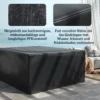 Beschermhoes Voor Tuinmeubelen Winterbestendig Waterdicht Hoes Anti UV Afdekzeil 235 X 190 X 90cm Zwart