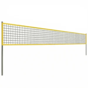 Draagbare Volleybalnet Set Met In Hoogte Verstelbare Stalen Palen En Draagtas 950 X 100 X 248 Cm Zwart