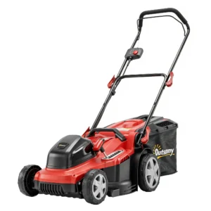 Elektrische Grasmaaier 800 W Met 40 Cm Snijbreedte 45L Opvangbak Accu indicator Overbelastingsbeveiliging 7 Maaihoogtes