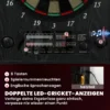 Elektronisch Dartbord E Dartboard Met Deuren Houtlook LED Display Spraakberichten 6 Dartpijlen, 24 Vervangende Punten