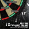 Elektronisch Dartbord E Dartboard Met Deuren Houtlook LED Display Spraakberichten 6 Dartpijlen, 24 Vervangende Punten