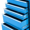 Gereedschapskast, Gereedschapskist, 5 Laden, Rolbaar, Staal, Blauw