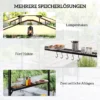 Grillpaviljoen 242x232x248 Cm Waterafstotend Vlamvertragend Tuinpaviljoen Met Dubbellaags Dak Beige