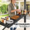 Grillpaviljoen 2,5 X 1,5 M, Waterdicht Grillafdak Met Dubbeldak Van Polycarbonaat Zijplank Bruin