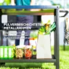 Grillwagen Met 2 Verdiepingen, Serveerwagen Met Werkblad, Planken, Haken, Wielen, Roestvrij Staal, 102 X 56 X 81cm