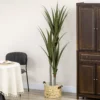 Grote Kunstmatige Yucca 190cm Kunstplant, Plastic Kunstmatige Plant In Pot, 17 X 17 X 190 Cm Smaragdgroen