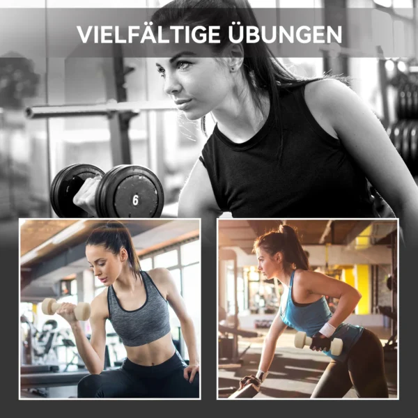 Halterset 4 Paar 0,5kg 10kg Halters Met Koffer, Halterset Van Gietijzer, Hexagon