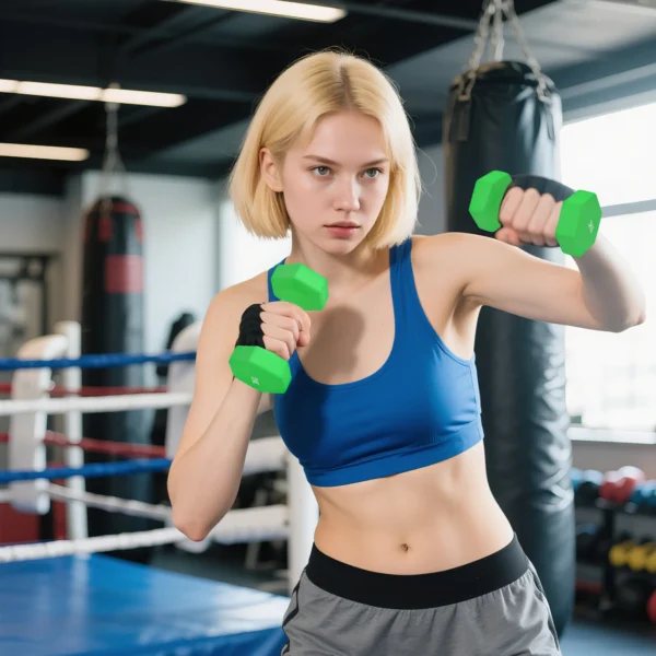 Halterset 4 Paar Dumbbells Met Opbergstandaard, Antislip Handvat, 1 4 Kg Hexagon