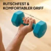 Halterset 4 Paar Dumbbells Met Opbergstandaard, Antislip Handvat, 1 4 Kg Hexagon