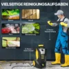 Hogedrukreiniger Met Aluminium Pomp 135 Bar Maximale Druk 1800W Vermogen 540 L/u 5m Slang Verstelbare Sproeier & Handvatten