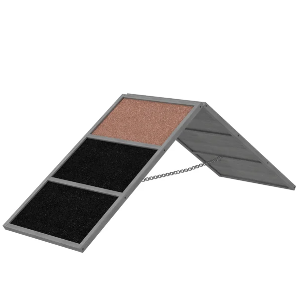 Hondensport Ramp, Hondensportapparaat, A vormig Frame, Antislip Oppervlak, 173 X 59 X 66 Cm, Grijs