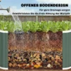 Hoogbed Metaal 136 X 53 X 61 Cm Diep Tuinbed Met Beschermranden Plantenetiketten Handschoenen Open Bodem