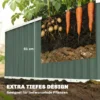 Hoogbed Metaal 136 X 53 X 61 Cm Diep Tuinbed Met Beschermranden Plantenetiketten Handschoenen Open Bodem