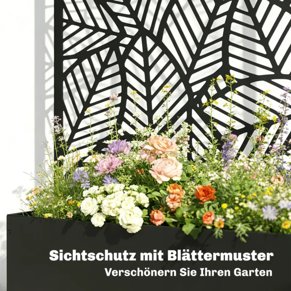 Hoogbed Van Metaal Met Klimrek Voor Klimplanten, Vrijstaand Of Voor Wandmontage