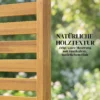 Houten Privacy Scherm 80 X 170 Cm Ruimteverdeler Met Standaard Lamellen, Vrijstaande Ruimteverdeler Bruin
