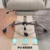 Kantoorstoel Kantelbaar In Hoogte Verstelbaar Bureaustoel Met Armleuning Voetensteun Hoge Rugleuning 75 X 77 X 110 118 Cm Grijs
