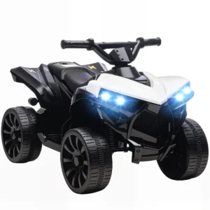 Kinder Quad Elektrisch 6V Kinderquad Met Vooruit , Achteruitfunctie, Muziek, LED Koplampen Wit