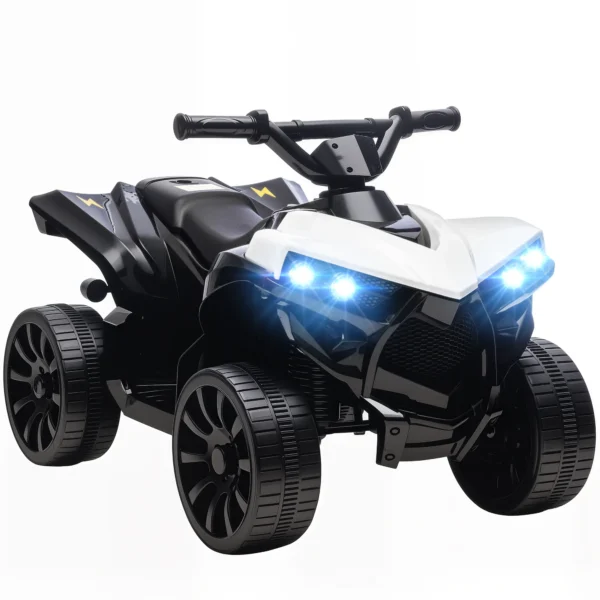 Kinder Quad Elektrisch 6V Kinderquad Met Vooruit , Achteruitfunctie, Muziek, LED Koplampen Wit