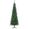 Kunstmatige Kerstboom, Slank, Dennenappels, Brandvertragend, 54 X 195 Cm, Groen