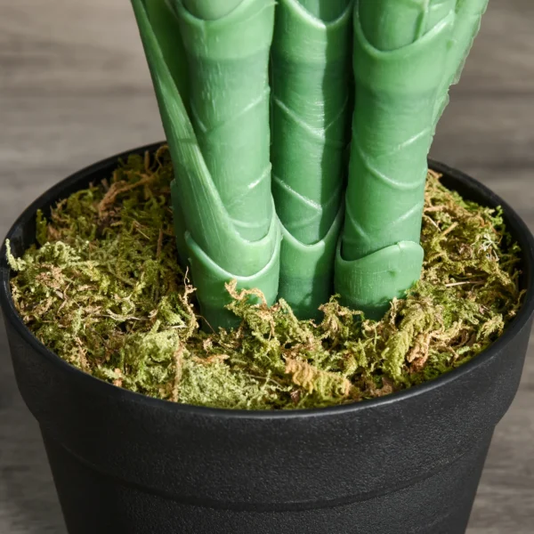 Kunstmatige Palm 125cm Groot Kunstplant Met 18 Palmbladeren In Pot Voor Woonkamer Balkon