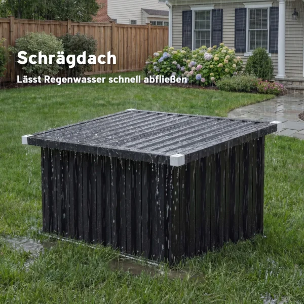 Maairobot Garage Staal 108 X 86 X 62,5 Cm Grasmaaier Garage Met Lessenaardak Beschermrand Verzinkt Staal