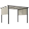 Markies Zonwering. Pergola, Weerbestendig, Incl. Bevestigingsmateriaal, 3 X 3,5 M, Beige