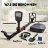 Metaaldetector IP68 Waterdicht Opvouwbaar Metaalzoeker Met 4 Modi Koptelefoon Schop Draagtas LCD display