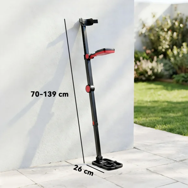 Metaaldetector IP68 Waterdicht Opvouwbaar Metaalzoeker Met 4 Modi Koptelefoon Schop Draagtas LCD display