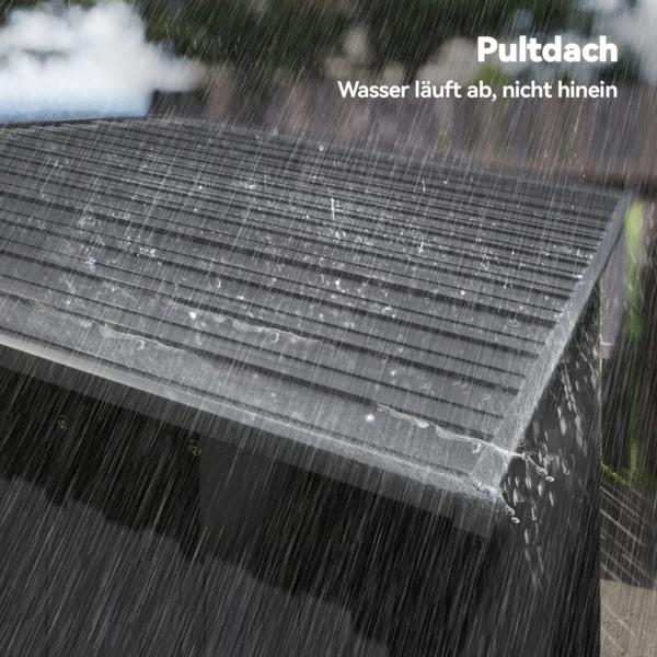 Metalen Gereedschapshuis 1,37 M², Gereedschapsschuur Met Moeiteloze Montage Zadeldak Schuifdeur Ventilatie Handschoenen